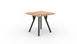 ADRK Furniture 84 Rodos -keittiöryhmä, musta / ruskea hinta ja tiedot | Ruokailuryhmät | hobbyhall.fi