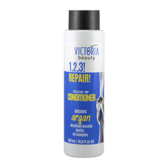 Victoria Beauty, hoitoaine vaurioituneille hiuksille luomu-arganöljyllä, brasilialaista keratiinia sekä biotiinia sisältävä, 500ml hinta ja tiedot | Victoria Beauty Hajuvedet ja kosmetiikka | hobbyhall.fi