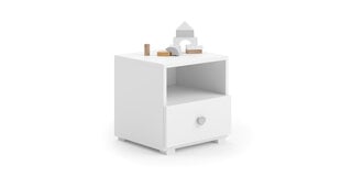 ADRK Furniture Emi 2, Yöpöytä valkoisena hinta ja tiedot | Yöpöydät | hobbyhall.fi
