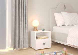 ADRK Furniture Emi 2, Yöpöytä valkoisena hinta ja tiedot | Yöpöydät | hobbyhall.fi