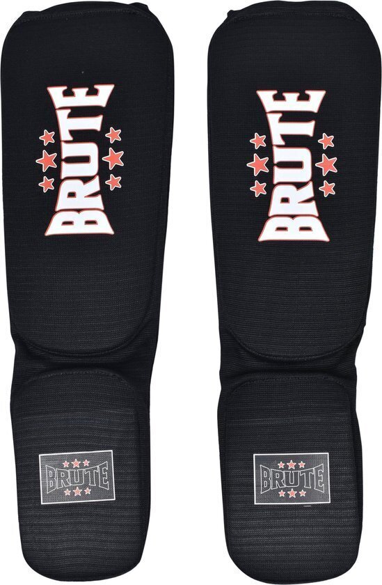 Brute Shinguards, mustan väriset jalkasuojat, M-kokoiset hinta ja tiedot | Kamppailulajit | hobbyhall.fi