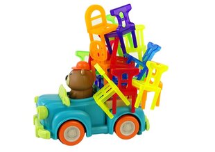 Lean Toys Falling Chairs Arcade-peli, 48 kpl. hinta ja tiedot | Kehittävät lelut | hobbyhall.fi