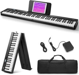 Eastar EP-10 taitettava digitaalinen piano 88 Key täysikokoinen puolipainotettu näppäimistö, Bluetooth kannettava sähköpiano pianolaukulla hinta ja tiedot | Kosketinsoittimet | hobbyhall.fi