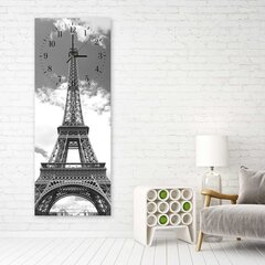 Seinäkello, Eiffel-torni pilvissä, 30x90 cm hinta ja tiedot | Kellot | hobbyhall.fi