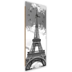 Seinäkello, Eiffel-torni pilvissä, 30x90 cm hinta ja tiedot | Kellot | hobbyhall.fi