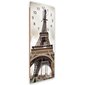 Seinäkello, Eiffel torni, 30x90 cm hinta ja tiedot | Kellot | hobbyhall.fi