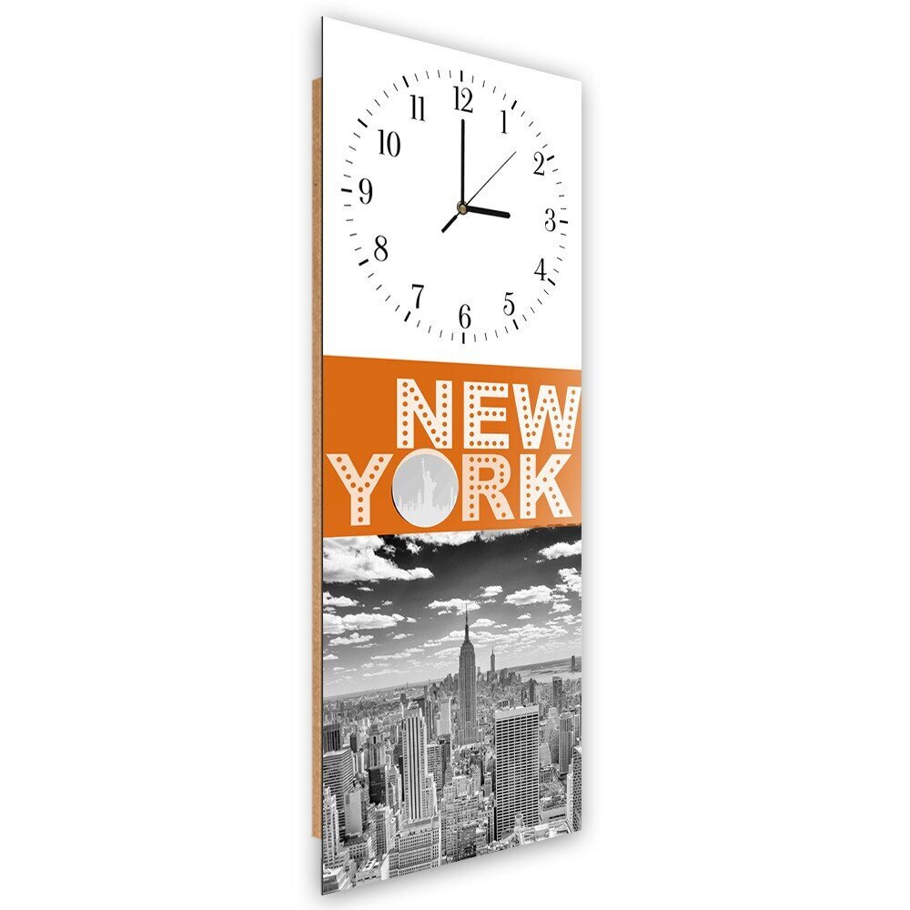 Seinäkello, New York City, 30x90 cm hinta ja tiedot | Kellot | hobbyhall.fi