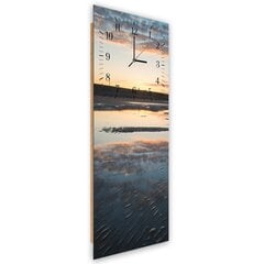 Seinäkello, Tulva ranta, 30x90 cm hinta ja tiedot | Kellot | hobbyhall.fi