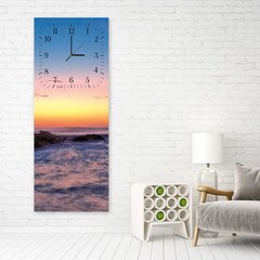 Seinäkello, Kiviä auringonlaskun aikaan, 25x65 cm hinta ja tiedot | Kellot | hobbyhall.fi