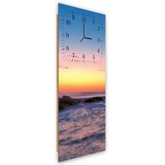 Seinäkello, Kiviä auringonlaskun aikaan, 25x65 cm hinta ja tiedot | Kellot | hobbyhall.fi