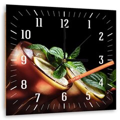 Seinäkello, Cuba Libre cocktail, 40x40 cm hinta ja tiedot | Kellot | hobbyhall.fi