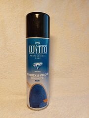Spray nubukille ja mokkanahkalle LUSTRO®, sininen hinta ja tiedot | Lustro Koti ja keittiö | hobbyhall.fi
