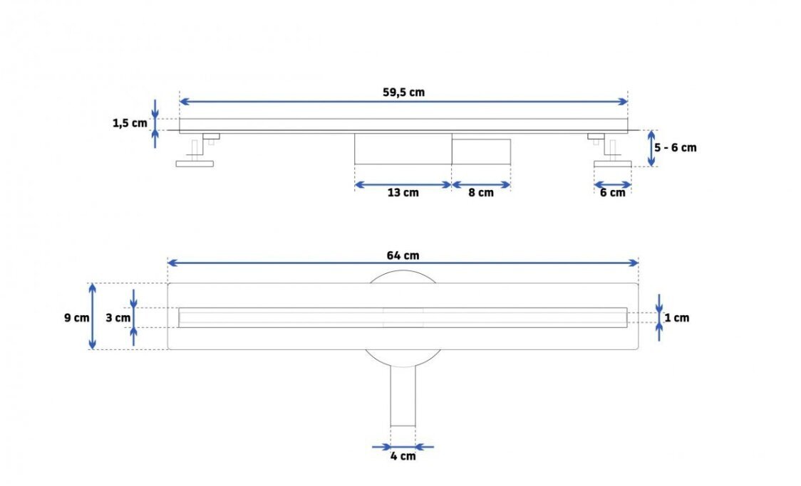 Suihkukaivo "Rea neo slim pro" hinta ja tiedot | Lattiakaivot | hobbyhall.fi