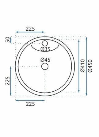 Vapaasti seisova keraaminen pesuallas ANYA GRANIT matto hinta ja tiedot | Pesualtaat | hobbyhall.fi