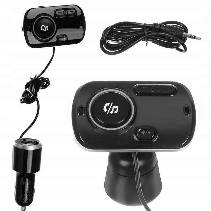 FM Bluetooth autolähetin + laturi, handsfree-tila hinta ja tiedot | FM-lähettimet ja -sovittimet | hobbyhall.fi