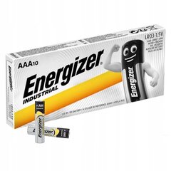 40 x Energizer Industrial LR03 AAA alkaliparistoa hinta ja tiedot | Paristot | hobbyhall.fi