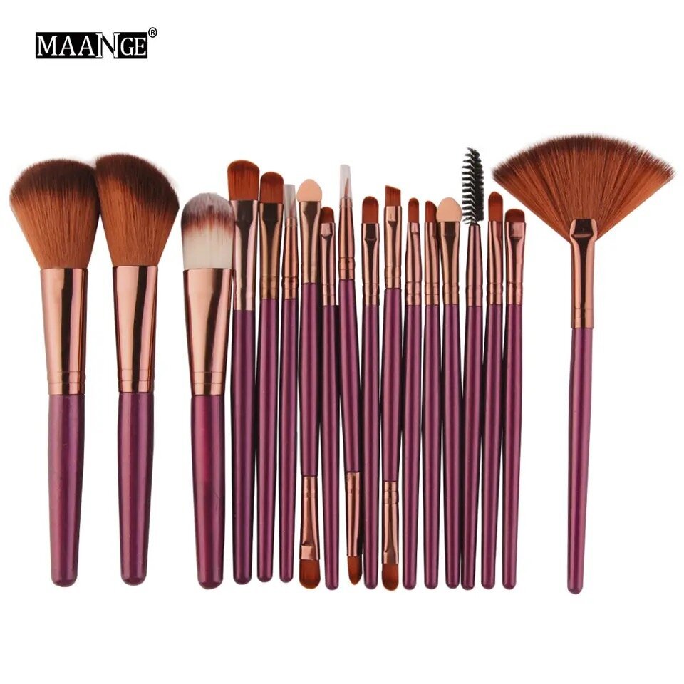 Meikkisivellinsetti, 18 kpl, Professional Make-Up Brush Set hinta ja tiedot | Meikkisiveltimet ja meikkisienet | hobbyhall.fi