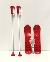 Lasten sukset, setti, väri: punainen Big Foot (6586) 5308 hinta ja tiedot | Laskettelusukset | hobbyhall.fi