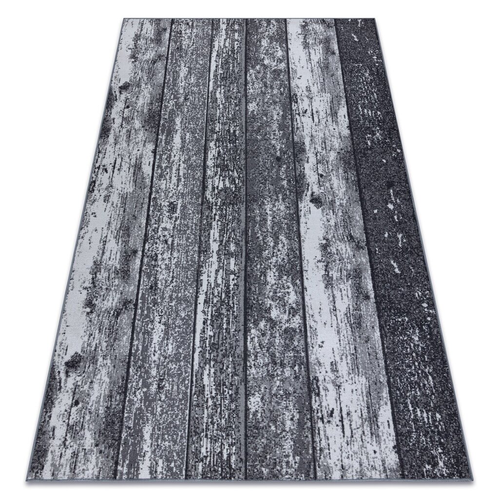 Rugsx Wood -matto, 100x450 cm, harmaa hinta ja tiedot | Isot matot | hobbyhall.fi