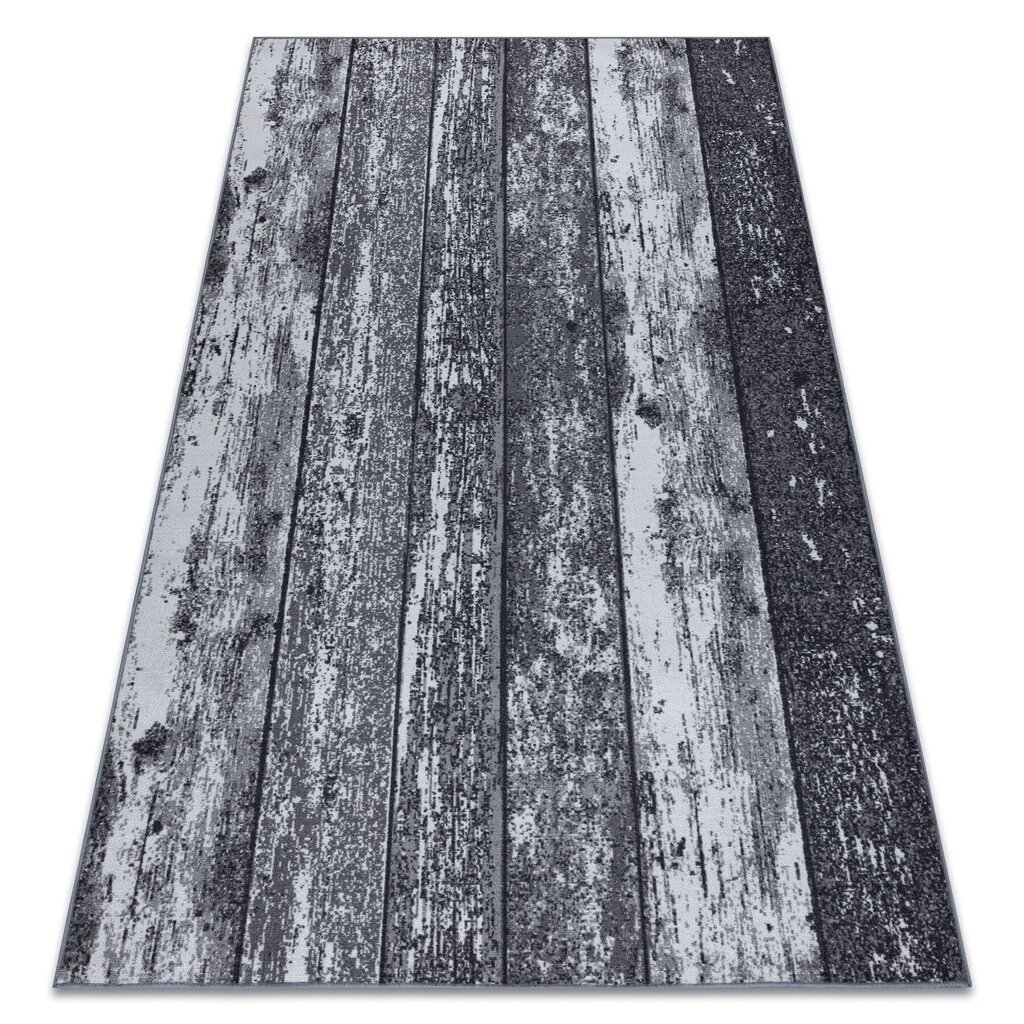 Rugsx Wood -matto, 150x400 cm, harmaa hinta ja tiedot | Isot matot | hobbyhall.fi