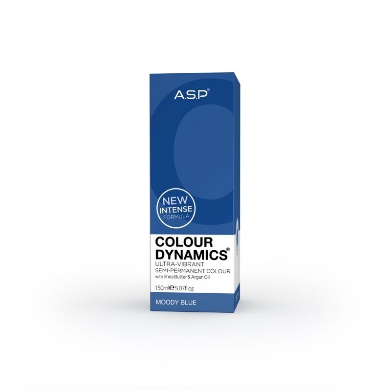 ASP Colour Dynamics, 150 ml, Moody Blue hinta ja tiedot | Hiusvärit | hobbyhall.fi