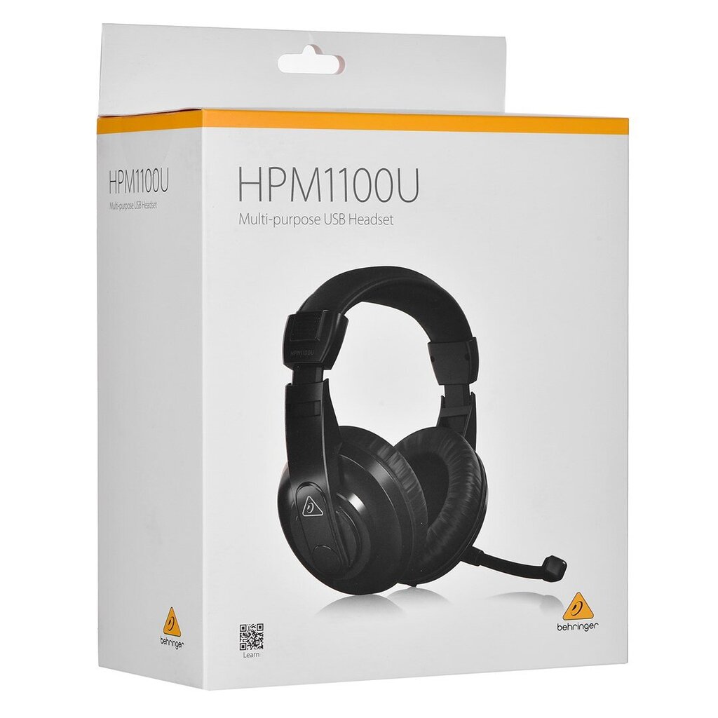 Behringer HPM1100U - Słuchawki zamknięte z mikrofonem i złączem USB hinta ja tiedot | Kuulokkeet | hobbyhall.fi