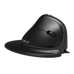Delux Langaton pystysuuntainen hiiri Delux M618XSU BT4.0 + 2,4 GHz 4000 DPI RGB hinta ja tiedot | Delux Tietokoneet ja pelaaminen | hobbyhall.fi