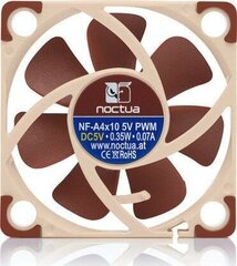 Noctua NF-A4x10 5V PWM hinta ja tiedot | Tietokoneen tuulettimet | hobbyhall.fi