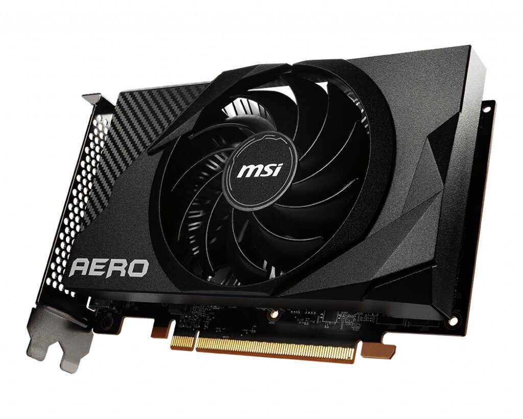 MSI Grafiikkakortti Radeon RX 6400 AERO ITX 4G 4GB GDDR6 64bit DP/HDMI hinta ja tiedot | Näytönohjaimet | hobbyhall.fi