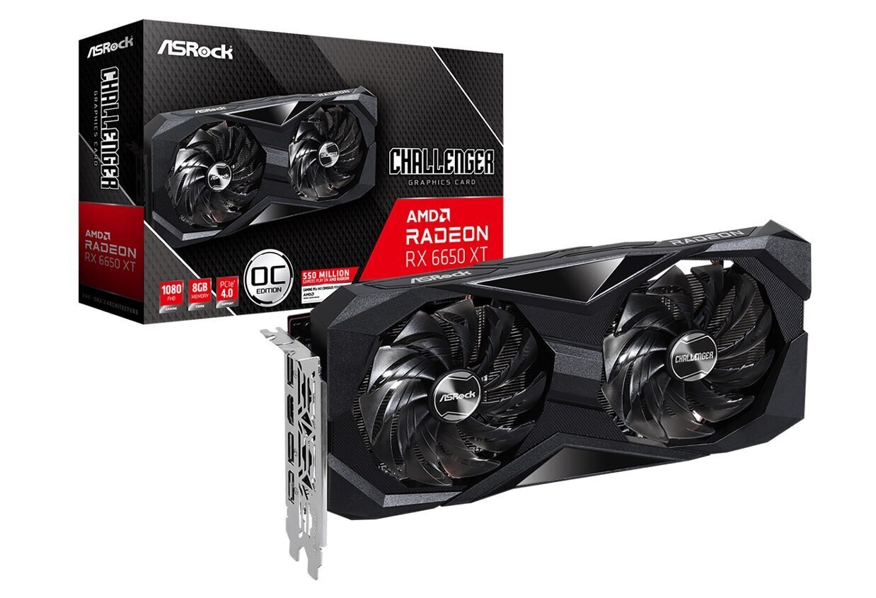 ASRock RX 6650XT 8GB ASRock Challenger D OC GDDR6 hinta ja tiedot | Näytönohjaimet | hobbyhall.fi