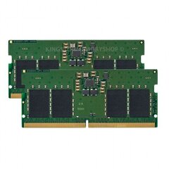 Kingston Kannettavan muisti DDR5 16 Gt (2 * 8 Gt) / 4800 hinta ja tiedot | Muisti (RAM) | hobbyhall.fi