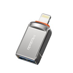 Mcdodo USB 3.0 - Lightning -sovitin, Mcdodo OT-8600 (musta) hinta ja tiedot | Mcdodo Tietokoneet ja pelaaminen | hobbyhall.fi