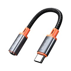 Mcdodo USB-C–AUX-minijakki 3,5 mm:n äänisovitin Mcdodo CA-7561, DAC, 0,11 m (musta) hinta ja tiedot | Mcdodo Tietokoneet ja pelaaminen | hobbyhall.fi