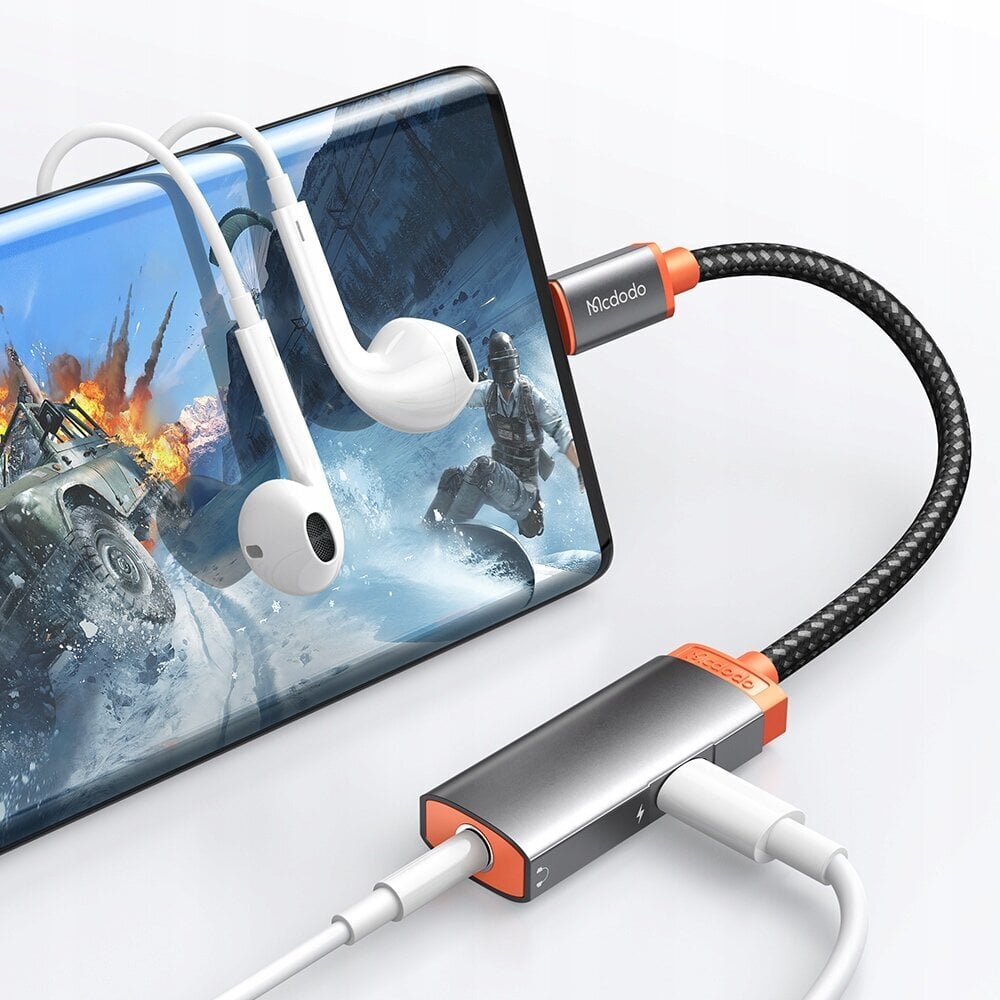 Mcdodo USB-C-miniliitäntä 3,5 m + USB-C-sovitin Mcdodo CA-0500, PD 60 W (musta) hinta ja tiedot | Adapterit | hobbyhall.fi