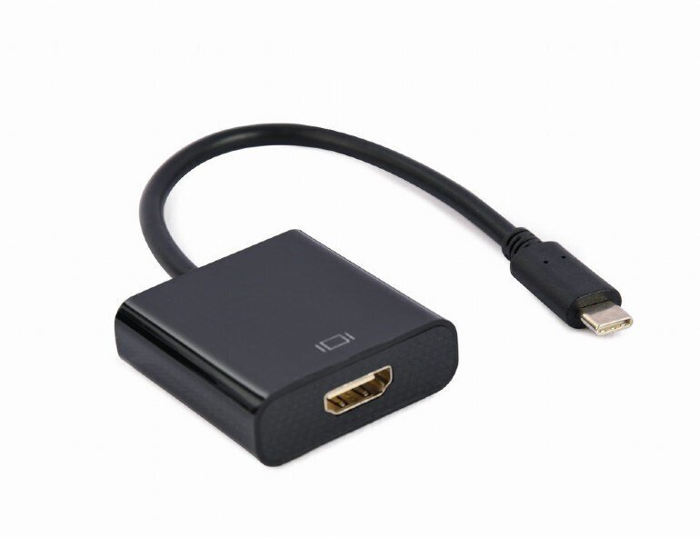 Gembird Sovitin USB-C HDMI 4K 60Hz naaras 15 cm hinta ja tiedot | Adapterit | hobbyhall.fi