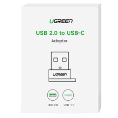 UGREEN UGREEN USB-C - USB-A 2.0 bluetooth-sovitin (musta) hinta ja tiedot | Adapterit | hobbyhall.fi