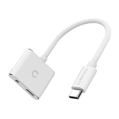 Cygnett Cygnett Essential USB-C - 3,5 mm:n miniliitin ja USB-C-äänisovitin (valkoinen) hinta ja tiedot | Cygnett Tietokoneet ja pelaaminen | hobbyhall.fi