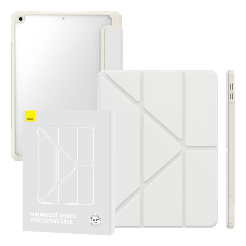 Baseus Baseus Minimalist Series IPad 10,2" suojakotelo (valkoinen) hinta ja tiedot | Tablettien kotelot ja muut tarvikkeet | hobbyhall.fi