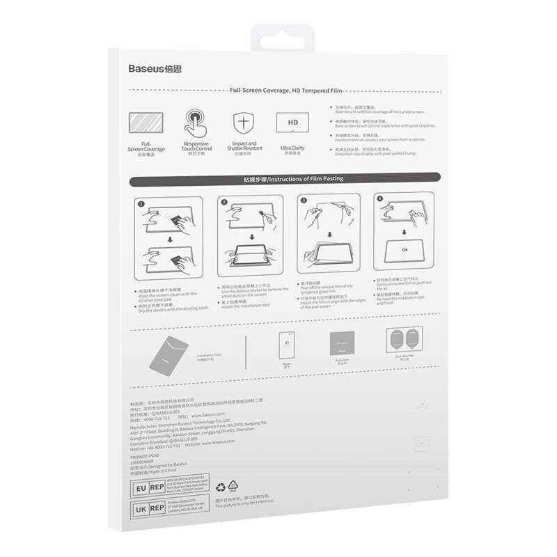 Baseus Baseus Crystal Tempered Glass 0,3 mm tabletille Huawei MatePad Pro 11 10,95" hinta ja tiedot | Tablettien lisätarvikkeet | hobbyhall.fi