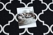 Kumipohjainen matto 100 cm Marokkolainen apila, musta TRELLIS 30350 hinta ja tiedot | Isot matot | hobbyhall.fi