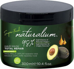 Naturalium Super Food Avocado Total Repair Hair Mask 300ml hinta ja tiedot | Naamiot, öljyt ja seerumit | hobbyhall.fi