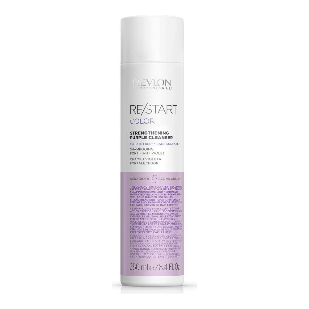 Revlon Re-Start Strengthening Purple Cleanser Shampoo 250ml hinta ja tiedot | Shampoot | hobbyhall.fi