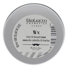 Salerm Cosmetics Homme Hair and Beard Wax 100ml hinta ja tiedot | Kampaamotuotteet | hobbyhall.fi