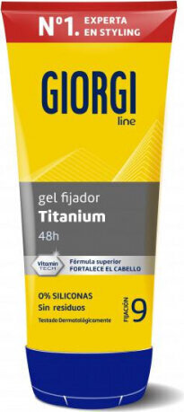 Giorgi Line Absolute Titanium Gel Fijador Indestructible N9 240ml hinta ja tiedot | Kampaamotuotteet | hobbyhall.fi