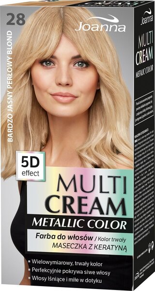 Multi Cream Metallic Color hiusväri 28 Very Light Pearly Blonde