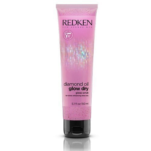 Kuorinta hiusten loistavaan kiiltoon ja kuivuvan timanttiöljyn suojaamiseen (Gloss Scrub For Shine Enhancing Blow Dry) 150 ml hinta ja tiedot | Naamiot, öljyt ja seerumit | hobbyhall.fi