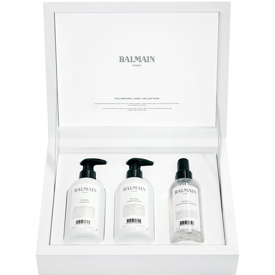 Rinkinys Balmain Hair Couture Volume: shampoo 300 ml + hoitoaine 300 ml + suihke 200 ml hinta ja tiedot | Shampoot | hobbyhall.fi