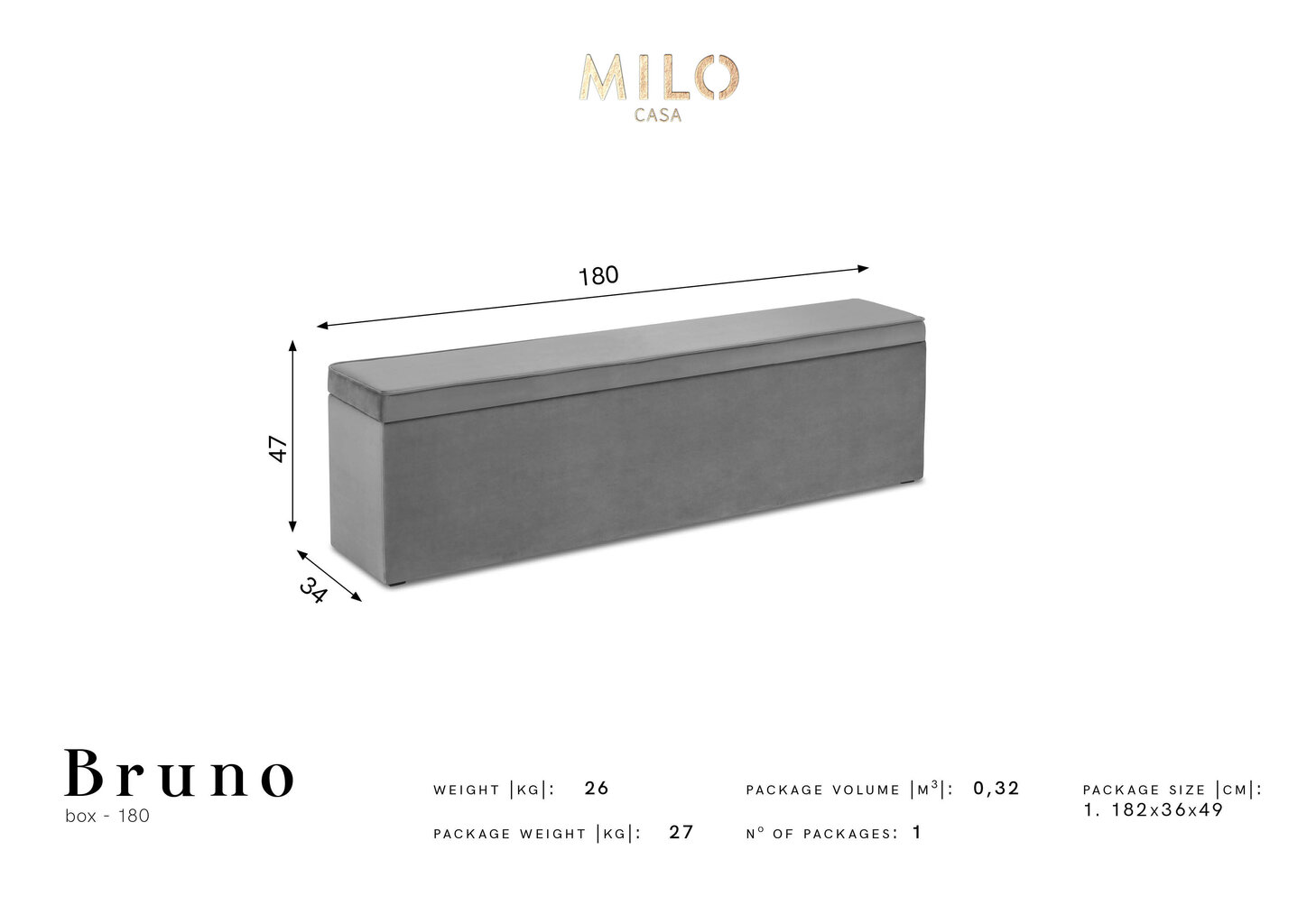 Milo Casa Bruno 180 -säilytysrahi, punainen hinta ja tiedot | Säkkituolit, rahit ja penkit | hobbyhall.fi