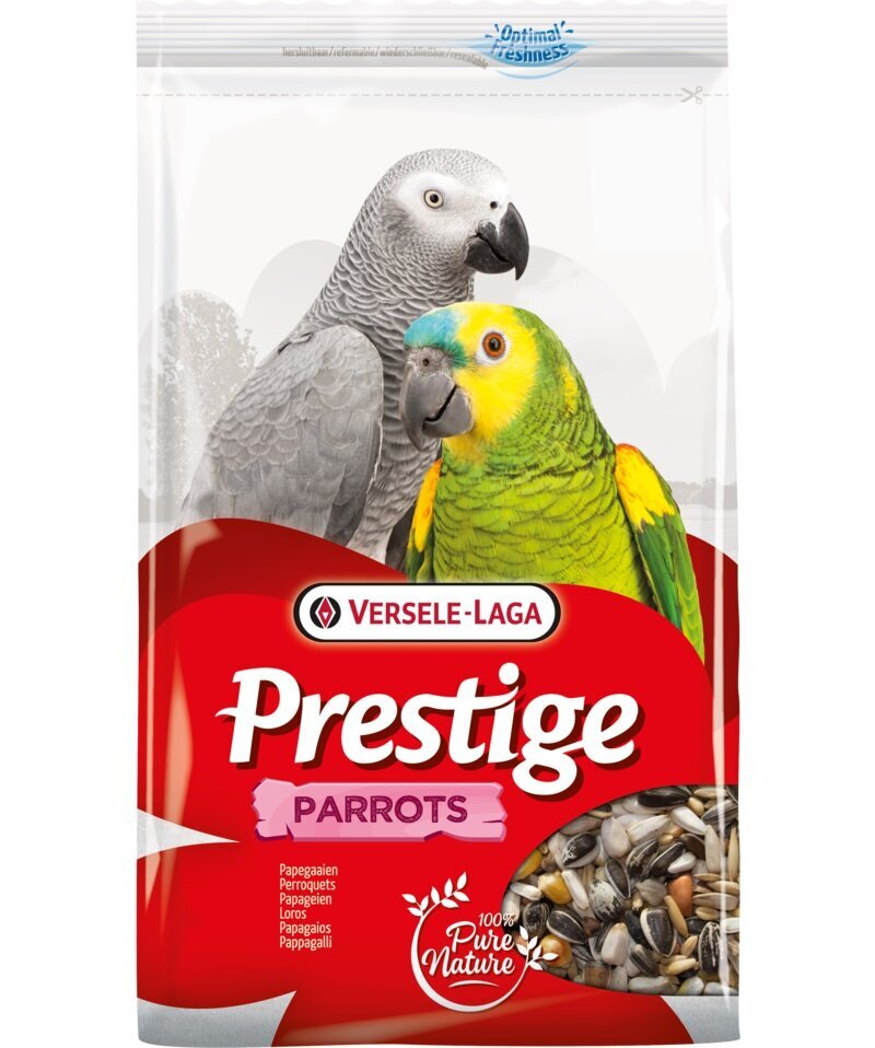 Rehu papukaijoille Versele Laga Prestige Parrots, 3 kg hinta ja tiedot | Lintujen ruokinta | hobbyhall.fi