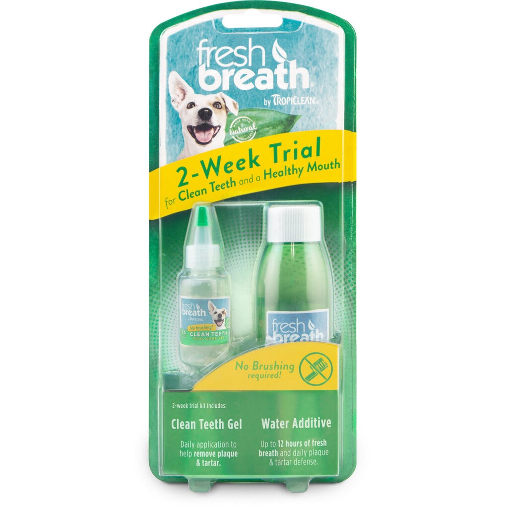 Tropiclean Fresh Breath hammashoitokokeilusetti hinta ja tiedot | Eläinten hoitotuotteet | hobbyhall.fi